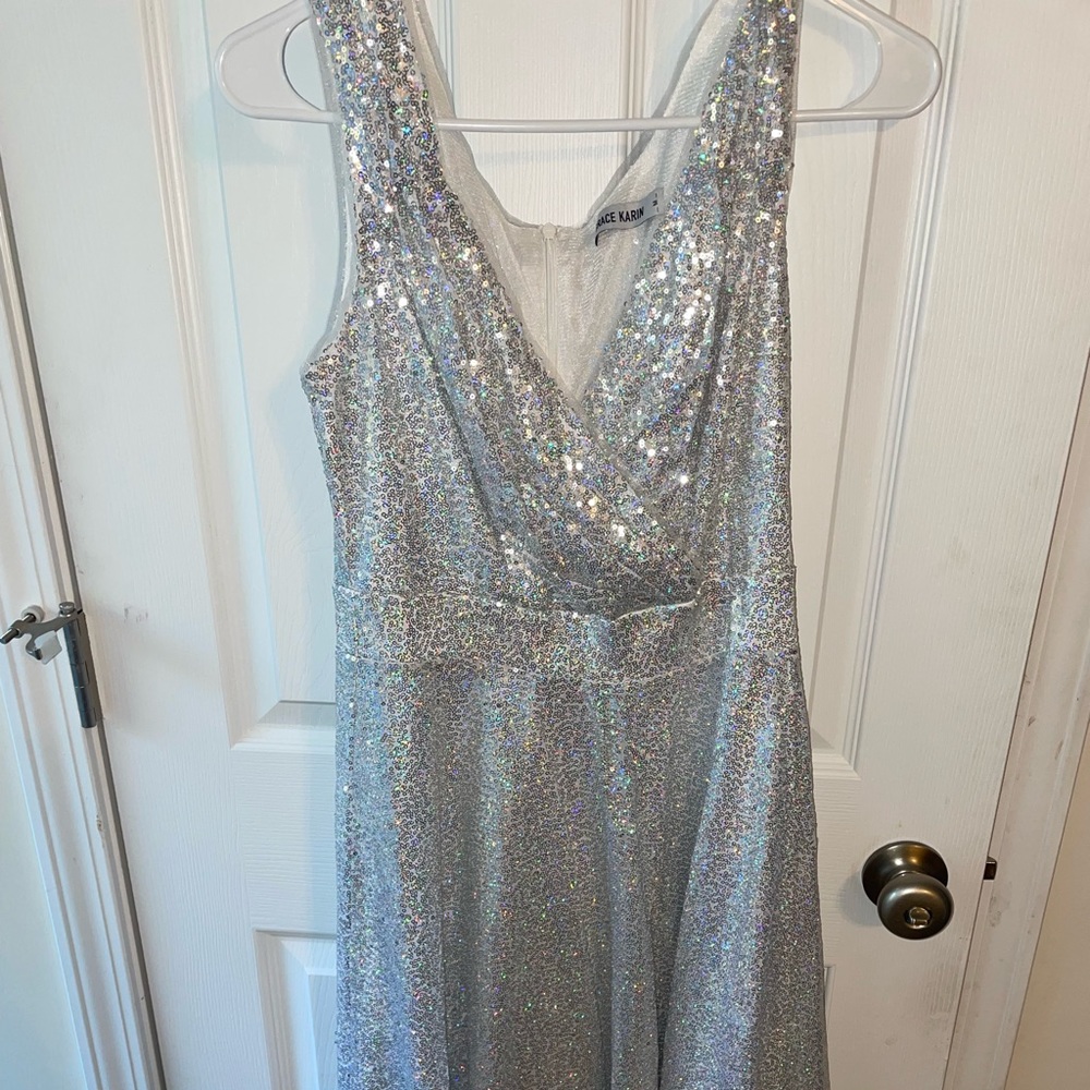 GRACE KARIN Women's Sequin Glitter V-Neck Party Dress
A-Line Dress Evening Dress